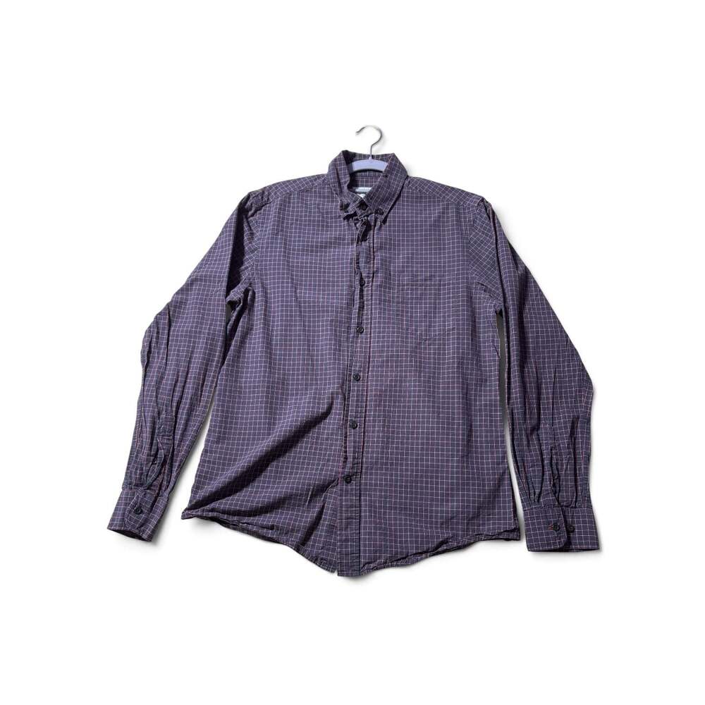RVC No Boat No Problem Men's Long Sleeve Button Down Plaid Shirt
